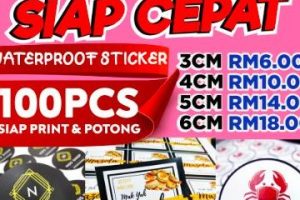 kedai sticker murah & berkuali